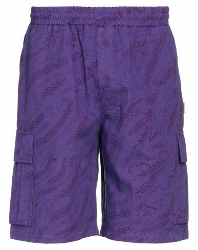 Octopus Man Shorts & Bermuda Shorts Purple Cotton Cover