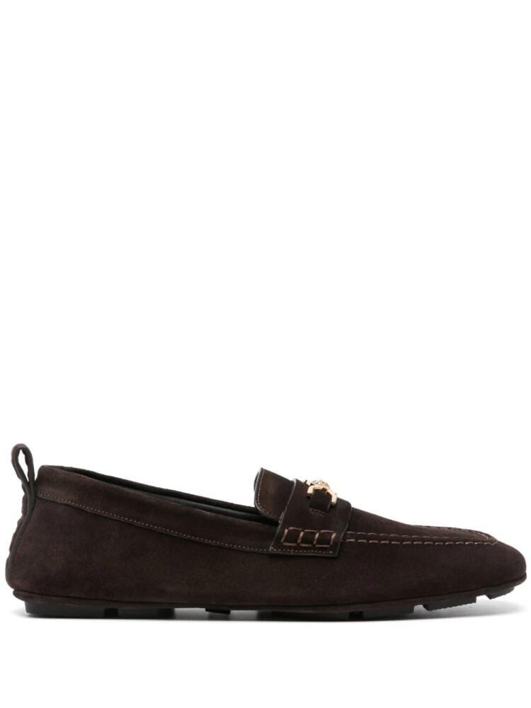 Versace Villa suede loafers - Brown Cover