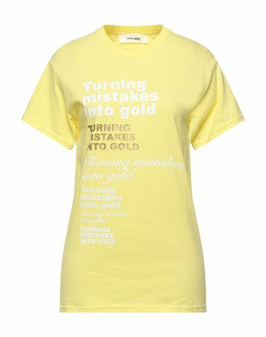 Circus Hotel Woman T-shirt Light yellow Cotton Cover