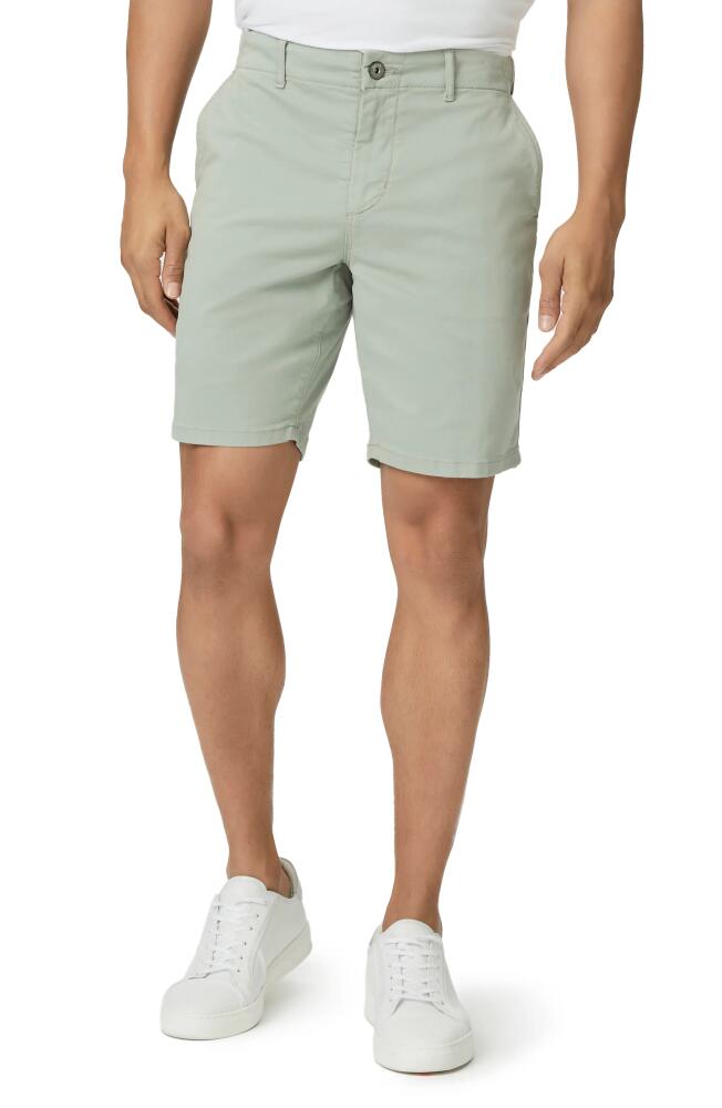 PAIGE Phillips Stretch Cotton Chino Shorts in Dried Thyme Cover