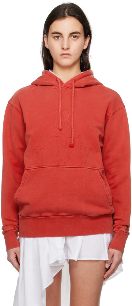 JW Anderson Red Monogram Hoodie Cover