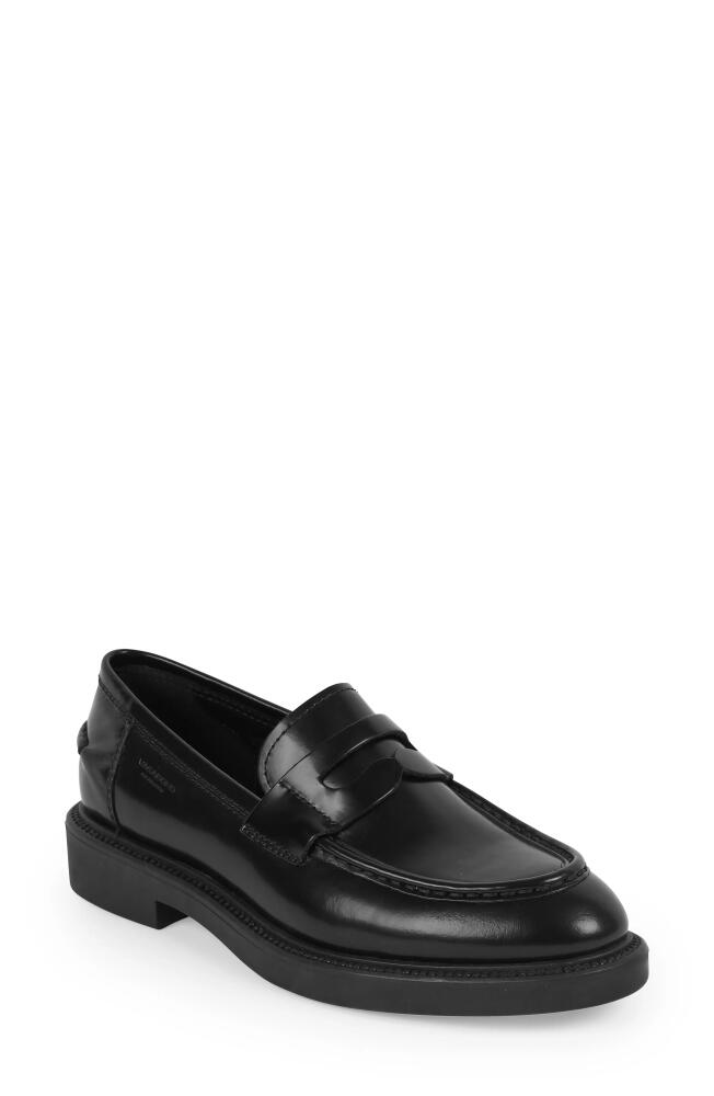 Vagabond Shoemakers Alex Penny Loafer in Black Leather Cover