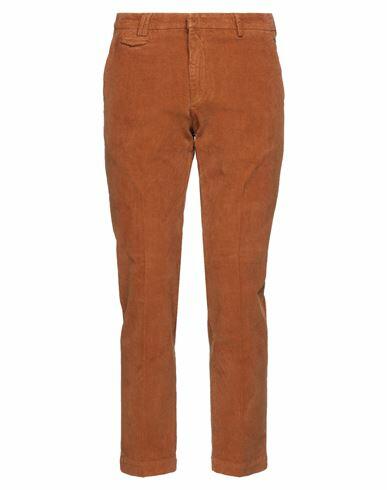 Gabardine Man Pants Tan Cotton, Elastane Cover