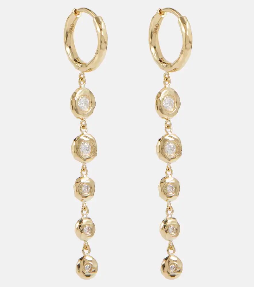 Octavia Elizabeth Charmed Micro Gabby 18kt gold earrings with diamonds Cover