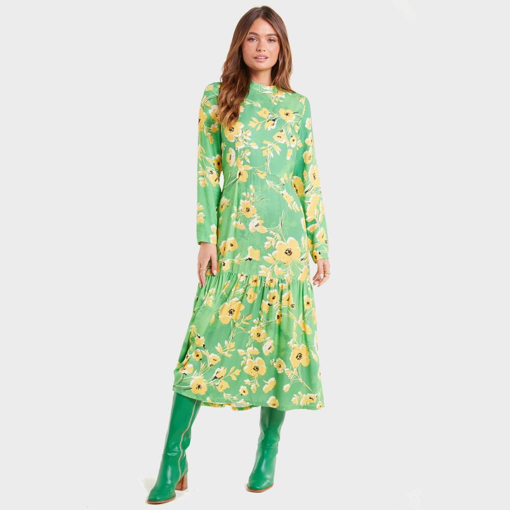 Never Fully Dressed Women's Green Daisy Dress - Green Cover