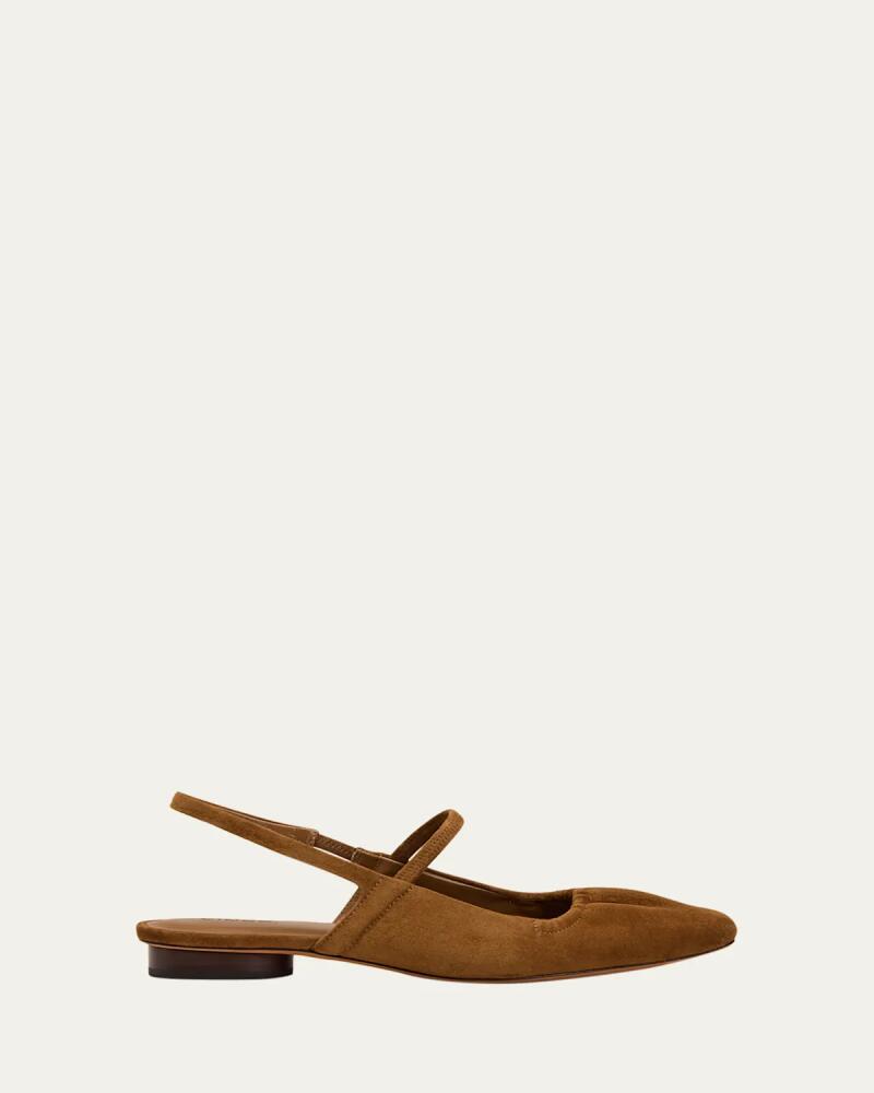 Vince Venice Suede Slingback Ballerina Flats Cover