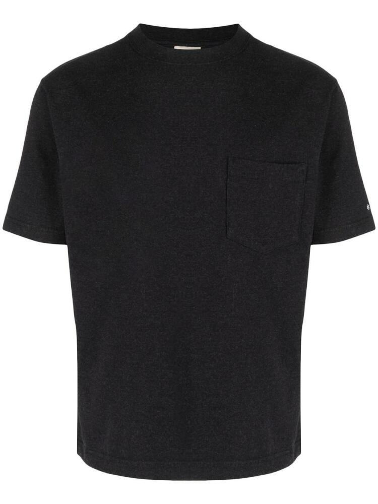 Snow Peak logo-embroidered T-shirt - Black Cover