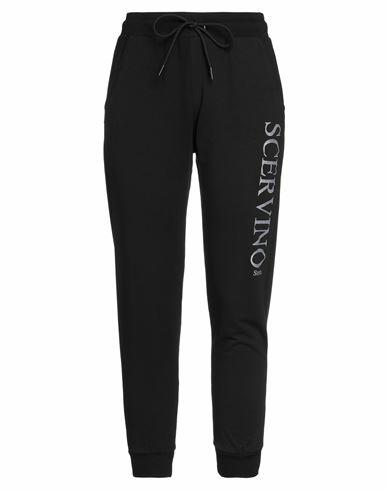 Ermanno Scervino Woman Pants Black Cotton, Elastane Cover