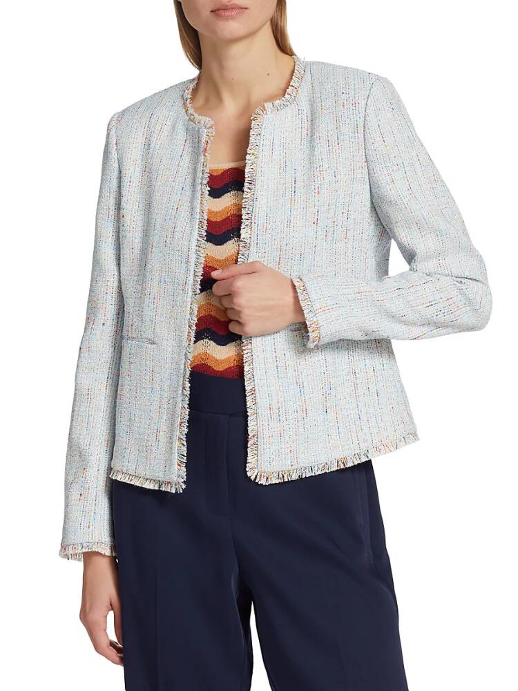 Elie Tahari Women's Gabby Tweed Open Front Jacket - Gabby Tweed Cover