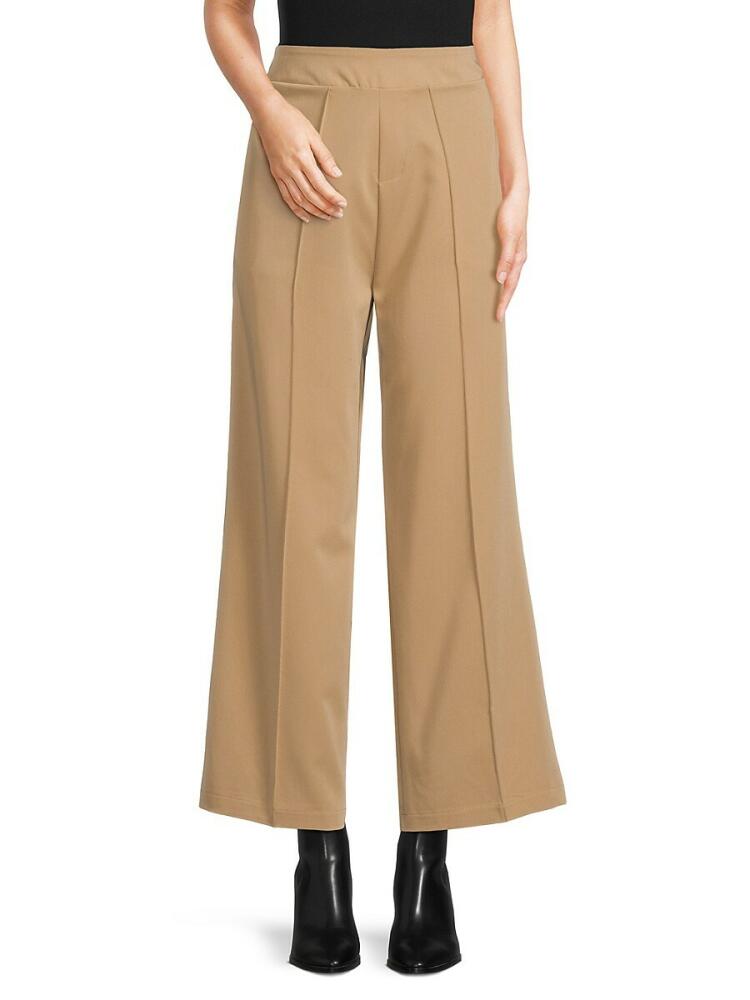 Lea & Viola Women's Wide Leg Pants - Camel Cover