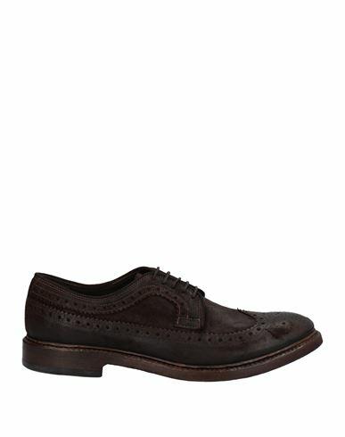 Preventi Man Lace-up shoes Dark brown Soft Leather Cover