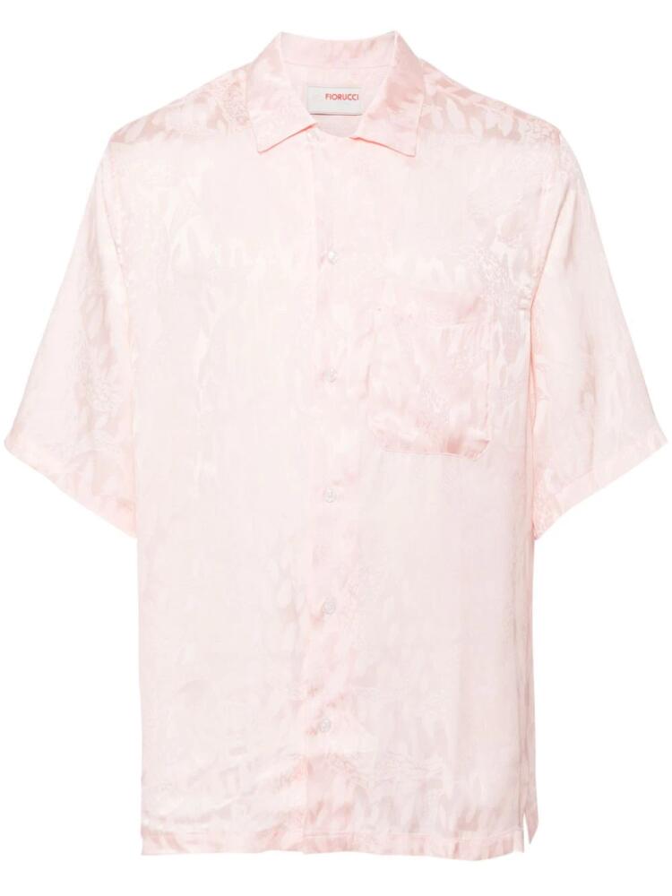 Fiorucci jacquard short-sleeve shirt - Pink Cover