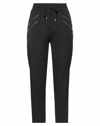 Love Moschino Woman Pants Black Polyamide, Cotton Cover