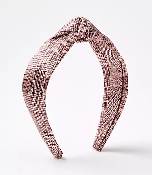 Loft Plaid Knot Headband Cover