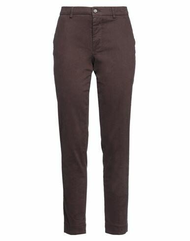 Berwich Woman Pants Cocoa Cotton, Elastane Cover