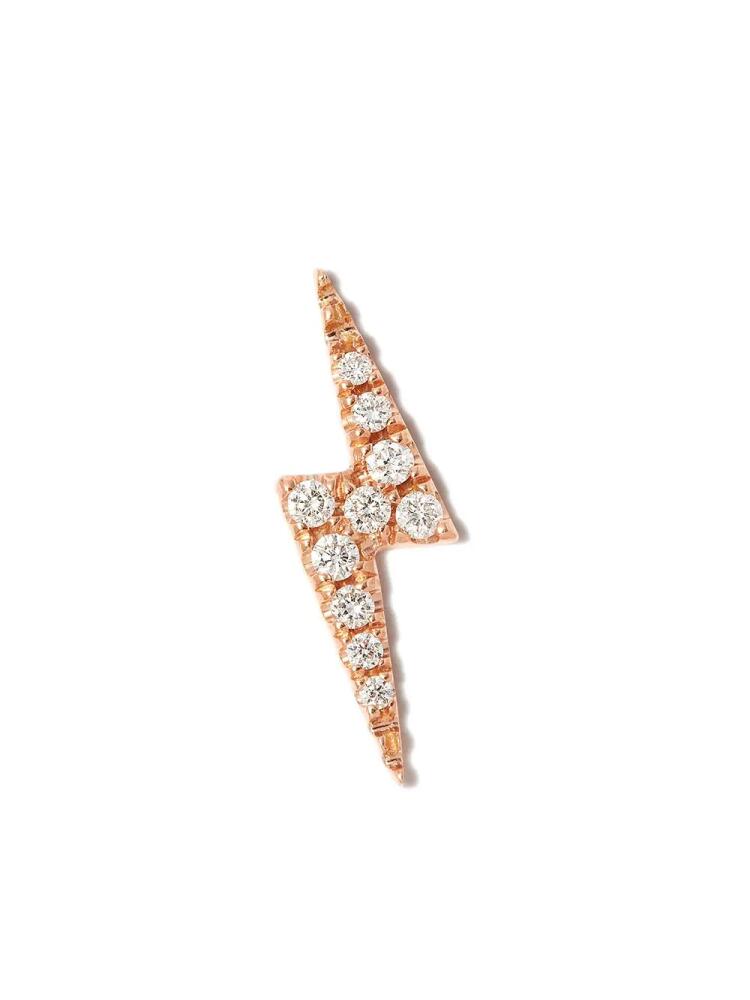 MARIA TASH 18kt rose gold Lightning Bolt earring - Pink Cover