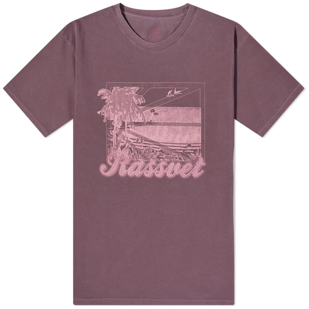 RASSVET Men's Miami T-Shirt in Burgundy Cover