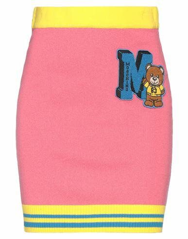 Moschino Woman Mini skirt Fuchsia Cashmere, Cotton, Polyamide, Elastane Cover