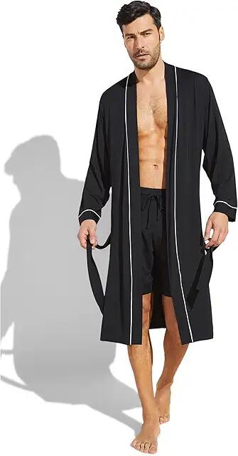 Eberjey William Robe (Black) Men's Pajama Cover