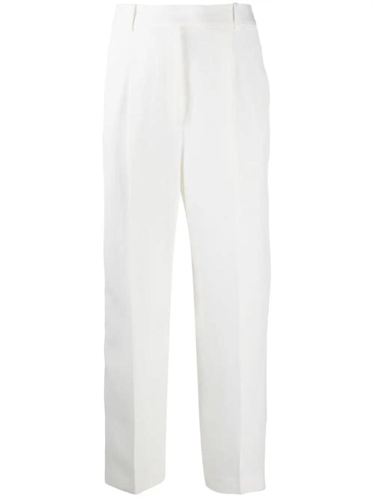 Ermanno Scervino high-waisted pleat detail trousers - White Cover