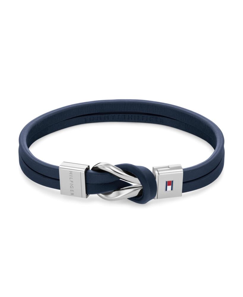 Tommy Hilfiger Men's Leather Bracelet - Blue Cover