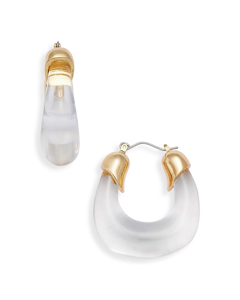 Aqua Transparent Hoop Earrings - Exclusive Cover