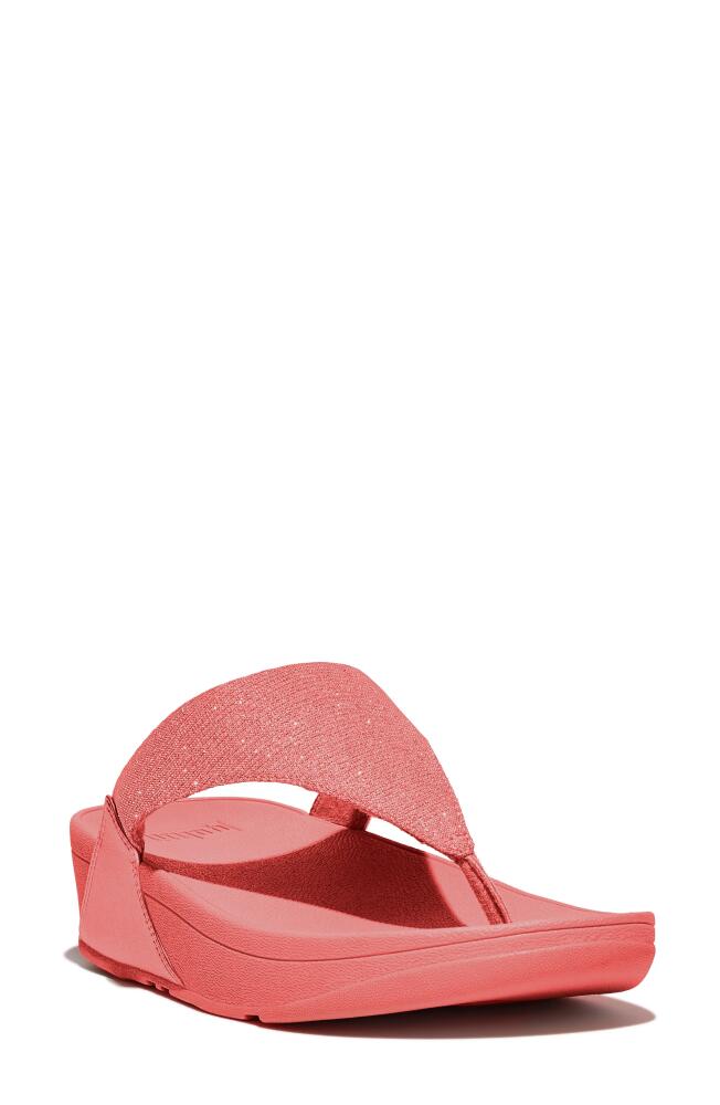 FitFlop Lulu Shimmerlux Flip Flop in Rosy Coral Cover