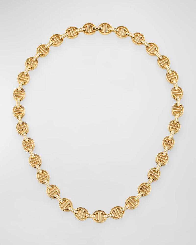 Hoorsenbuhs 18K Yellow Gold Small MMV Necklace with Diamonds Cover