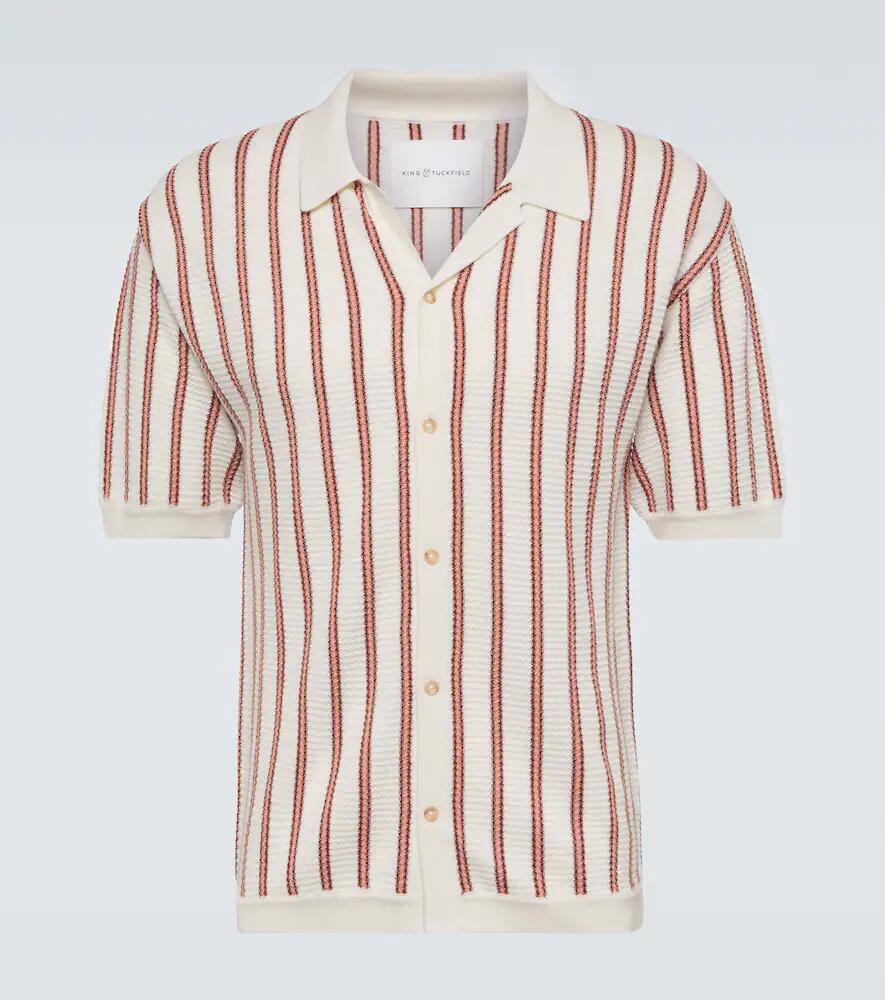 King & Tuckfield Striped wool shirt Cover