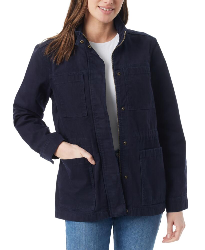 Gloria Vanderbilt Women's Anorak Utility Jacket - Midnight Affair Navy Cover