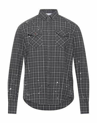 Aglini Man Shirt Grey Cotton Cover