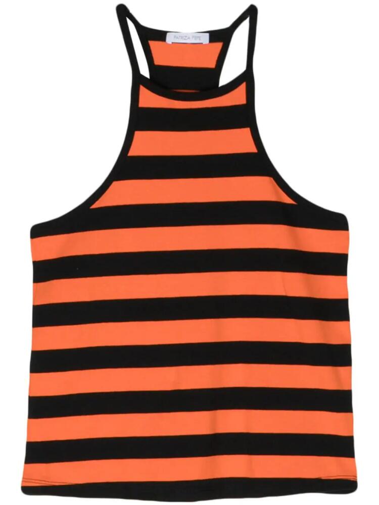 Patrizia Pepe striped racerback tank top - Black Cover