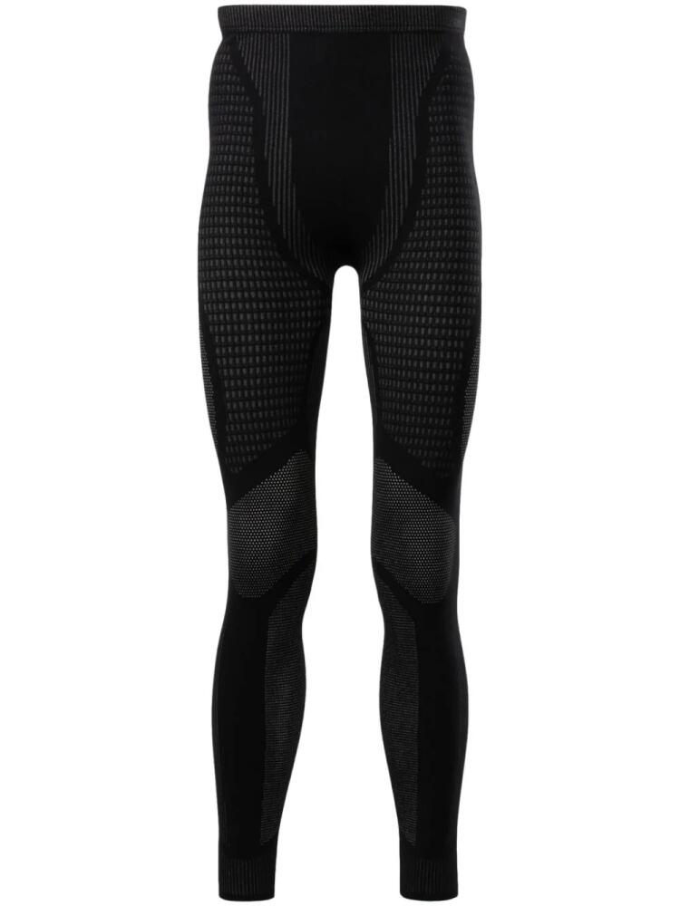 Reebok LTD Baselayer patterned-jacquard leggings - Black Cover