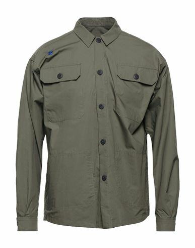 The Editor Man Shirt Military green Cotton Cover