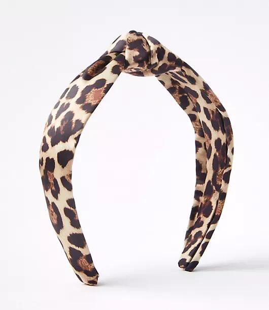 Loft Leopard Print Knot Headband Cover