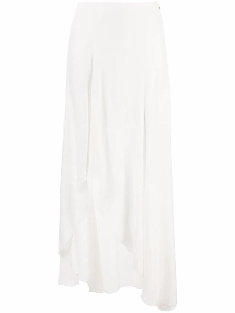 Patrizia Pepe asymmetric long skirt - White Cover