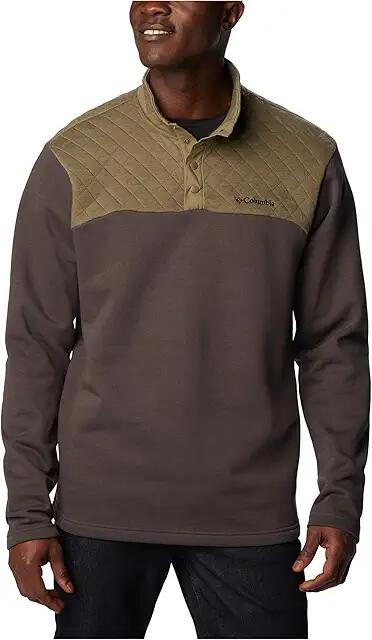 Columbia Hart Mountain Quilted 1/2 Snap Pullover (Stone Green/Shark) Men's Clothing Cover