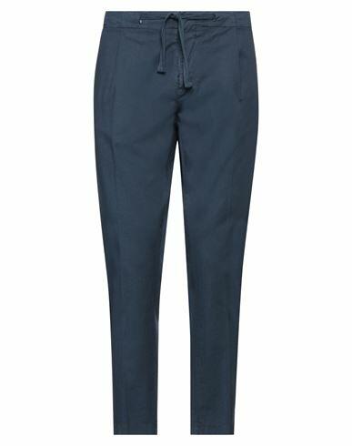 Gabardine Man Pants Navy blue Cotton, Elastane Cover