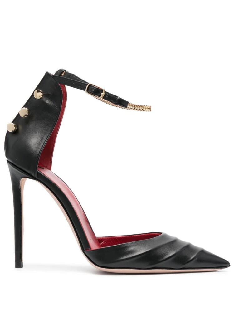 HARDOT chain-detail pointed-toe pumps - Black Cover