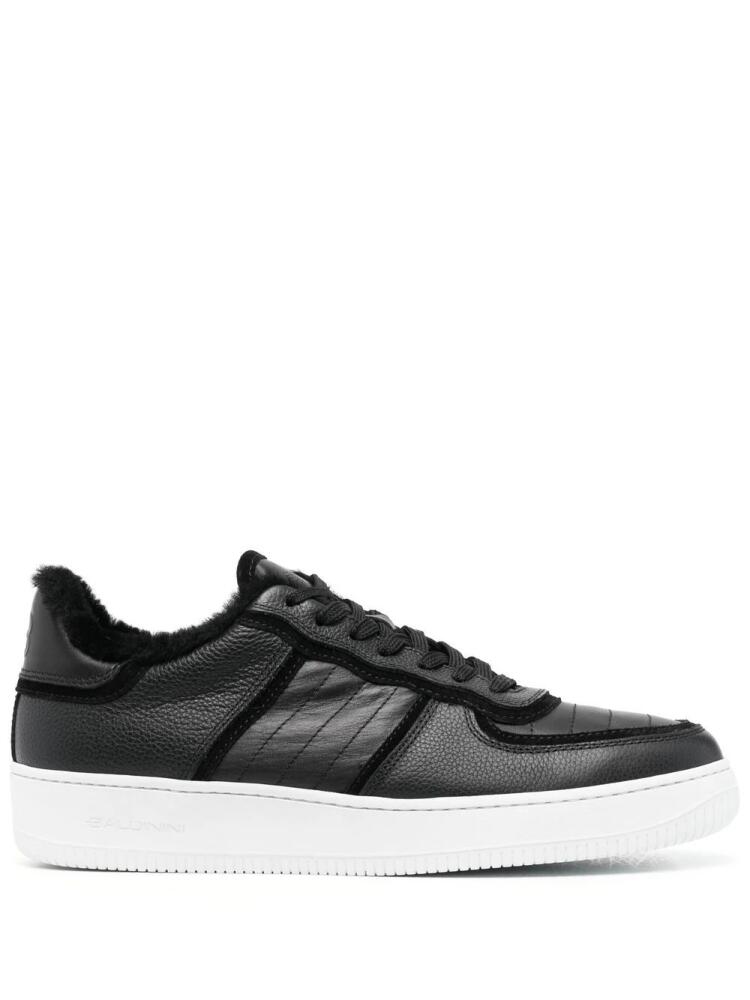 Baldinini fur-lined low-top sneakers - Black Cover