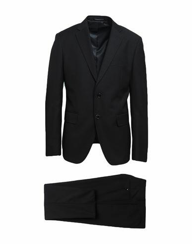 Herman & Sons Man Suit Black Polyester, Viscose Cover