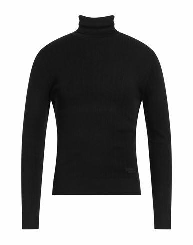 Costume National Man Turtleneck Black Viscose, Nylon Cover