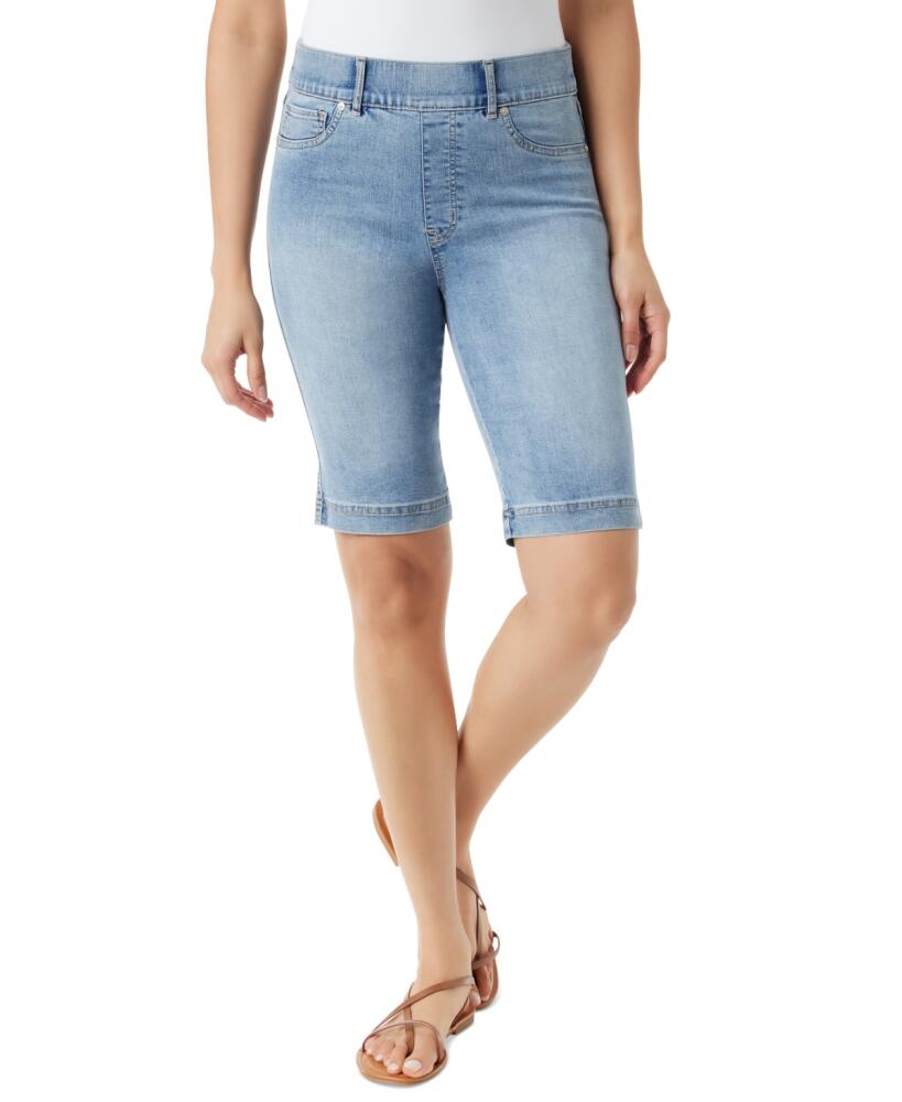 Gloria Vanderbilt Petite Shape Effect High Rise Pull On Denim Bermuda Shorts - Newburgh Cover