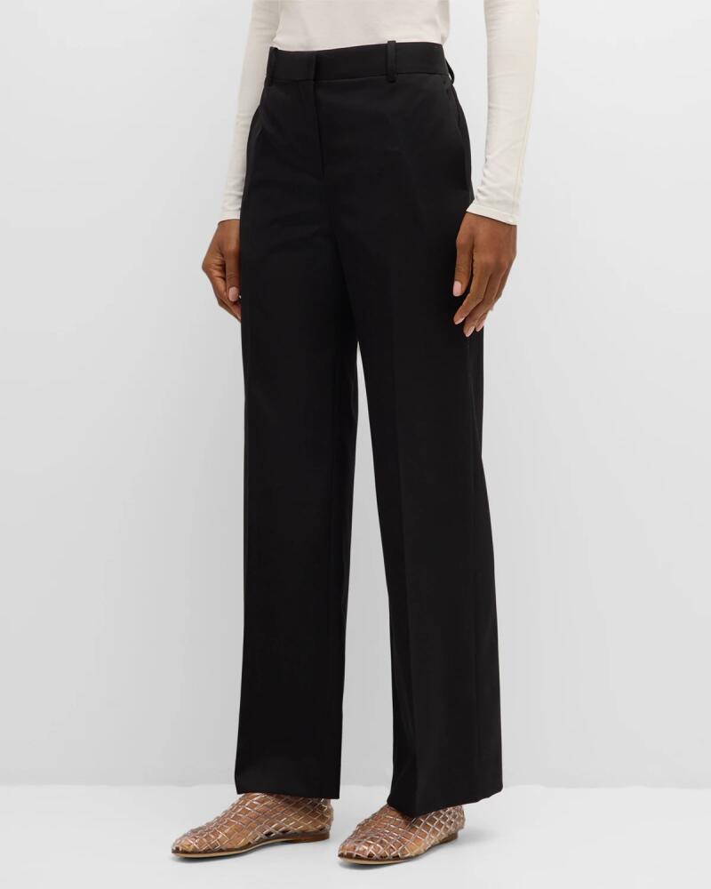 THE ROW Encore Straight Leg Wool Pants Cover