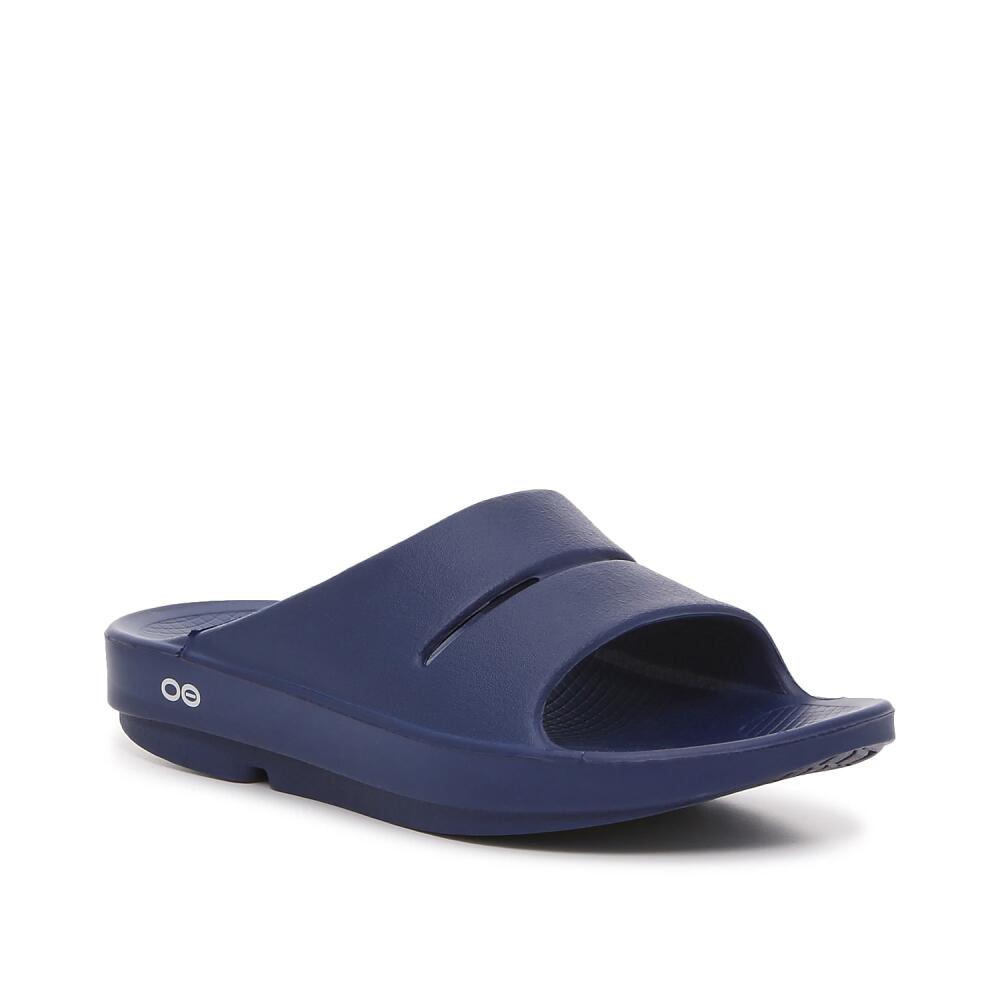 OOFOS Ooahh Slide Sandal | Men's | Navy Cover