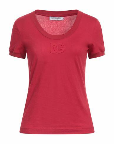 Dolce & gabbana Woman T-shirt Red Cotton Cover