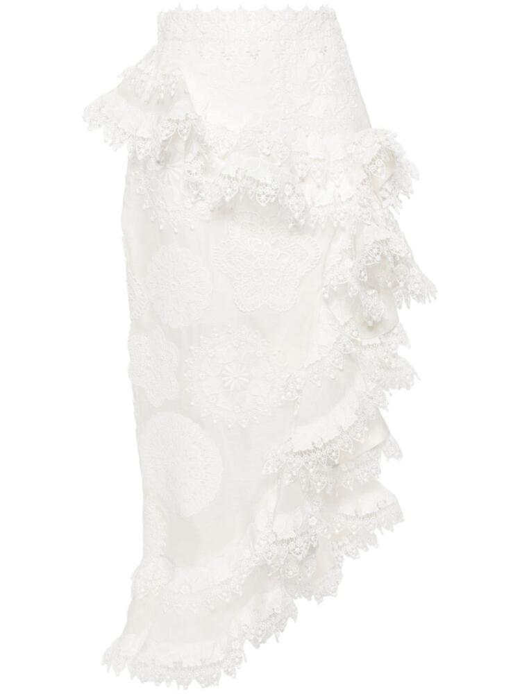 ZIMMERMANN Matchmaker Doily midi skirt - White Cover