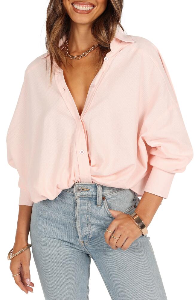 Petal & Pup Mariah Solid Button-Up Shirt in Pale Pink Cover