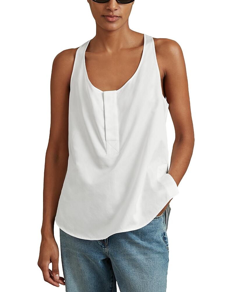 Reiss Eira Cotton Racerback Tank Top Cover