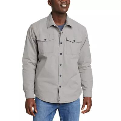 Eddie Bauer Men's Voyager Fleece-Lined Shirt Jacket Cover